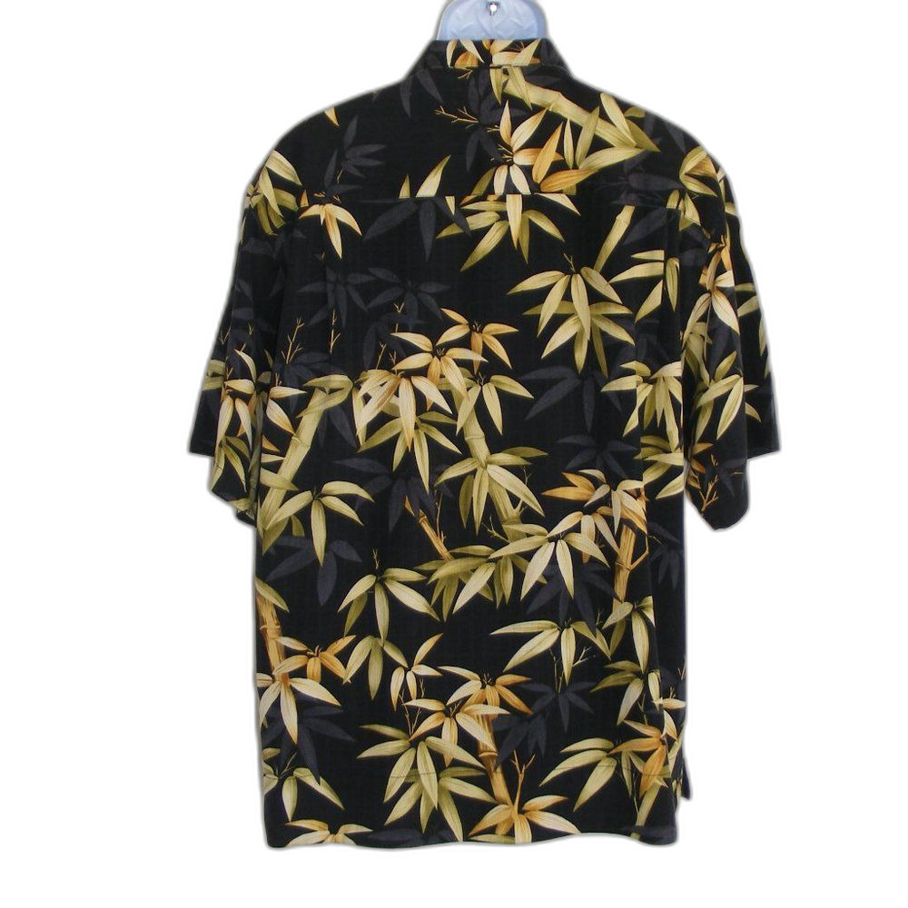 TOMMY BAHAMA Silk Shirt, L, Flaw/hole, SS, Pocket - Picture 4 of 7
